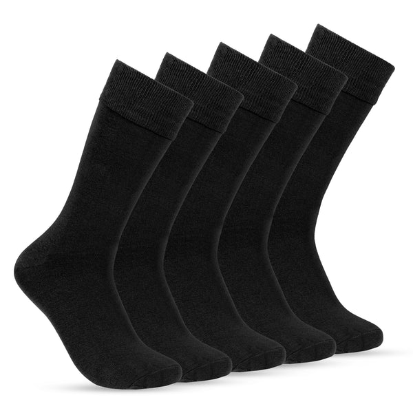 Long-Cut Classic Plain Men's Socks