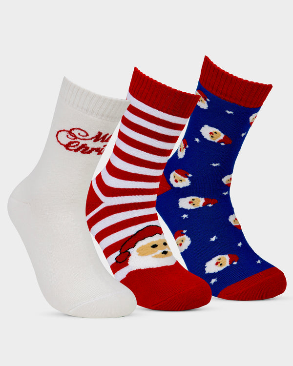 جوارب عيد الميلاد الطويلة والمبطنة بالكامل