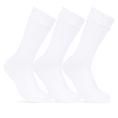 Long-Cut Classic Plain Men's Socks