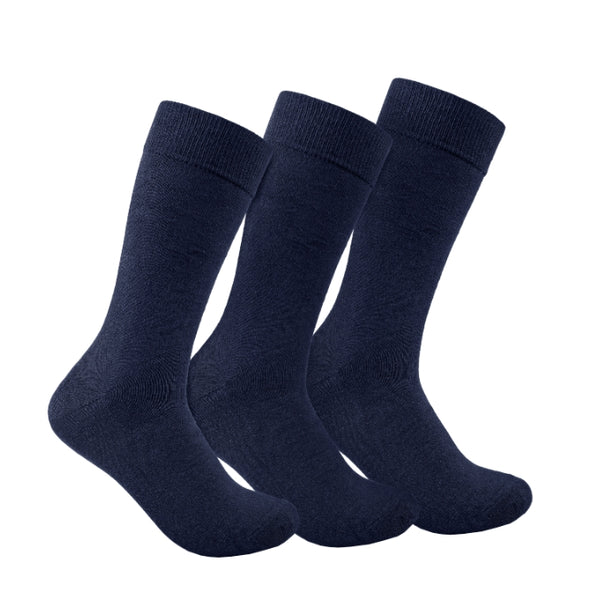 Long-Cut Classic Plain Men's Socks