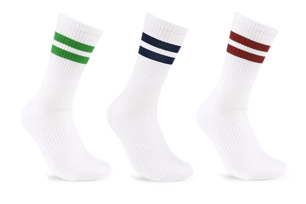 شراب طويل نصف فوطة مخطط للجنسين