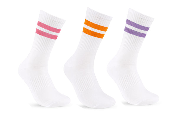 شراب طويل نصف فوطة مخطط للجنسين