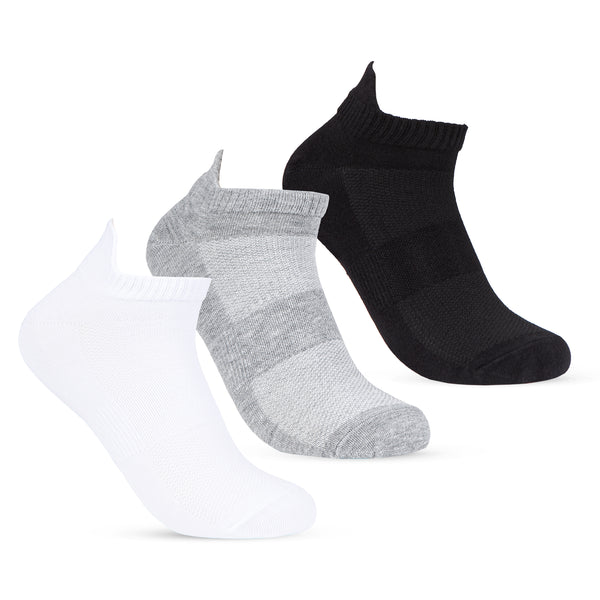 Low-Cut Half-Cushioned Heel Shield Men's Socks